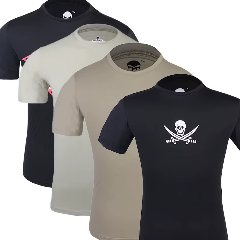 Detalle de la camiseta táctica transpirable