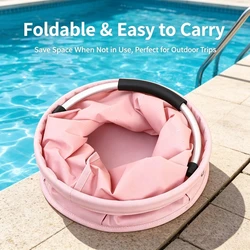 Cesta de picnic plegable para camping y playa, portátil