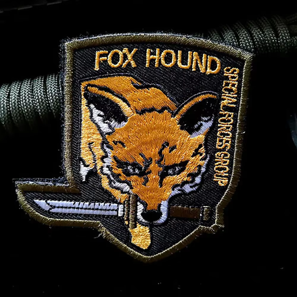 Parche táctico FOXHOUND moral bordado con velcro - imagen 2