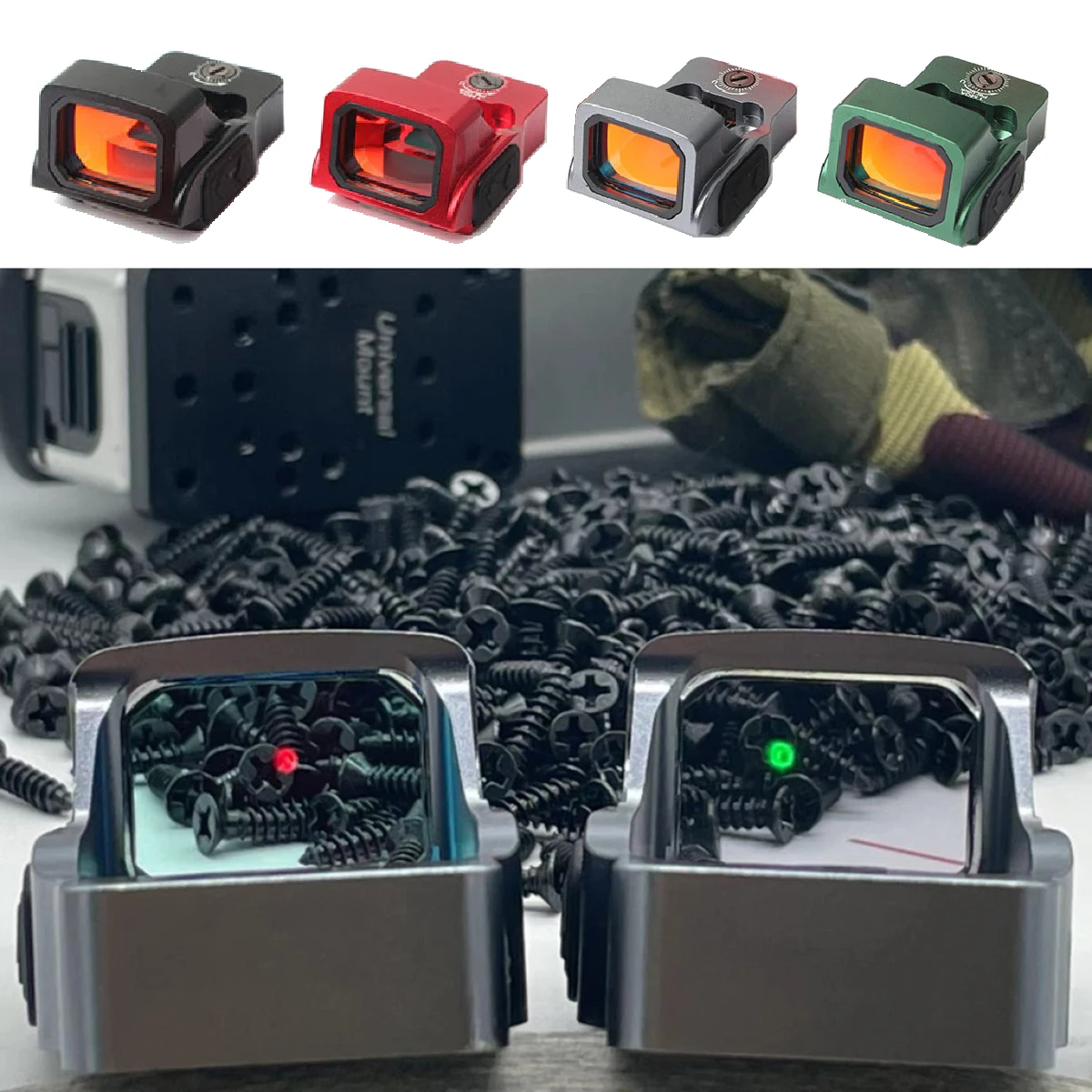 EFLX 3 MOA mira holográfica para colimador con adaptador Glock - imagen 2