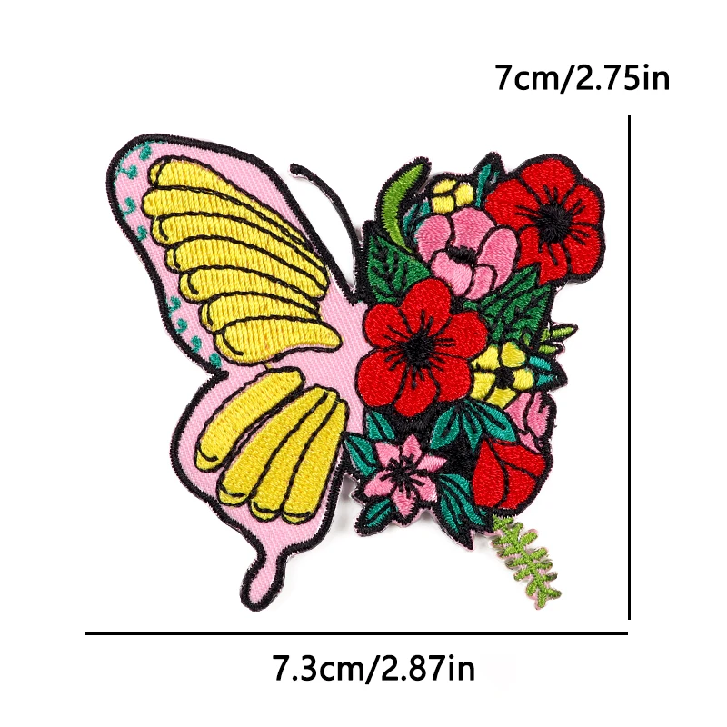 Insignia de la paz bordada aplicada sobre una chaqueta vaquera