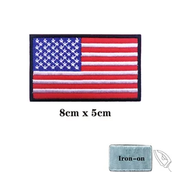 Parche bordado bandera americana con velcro – Táctico para equipo USA