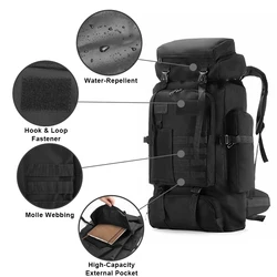 Mochila táctica MOLLE impermeable para senderismo y outdoor