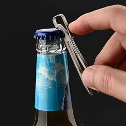 TC4 mini pinzas EDC de aleación titanio, clip de cabeza plana