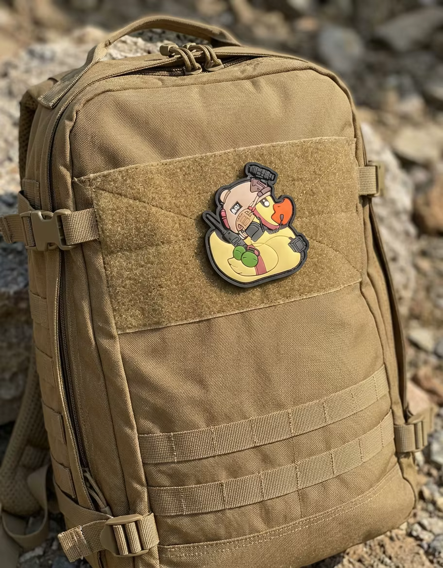 Parches de PVC y bordados 3D pato amarillo - Insignias para mochilas - imagen 4