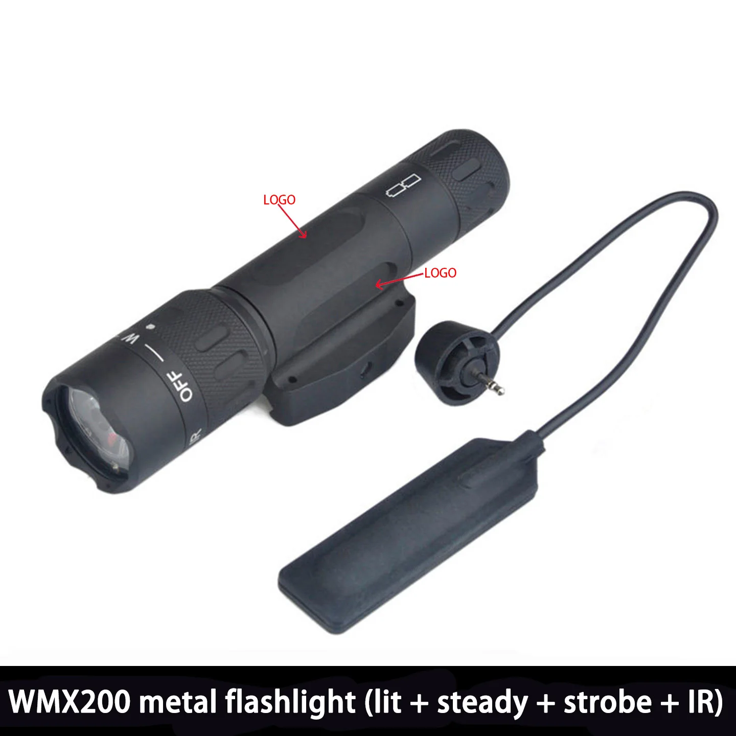 Linterna Táctica WMX200 IR para Caza con Montura QD Picatinny