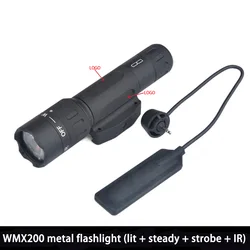 Linterna Táctica WMX200 IR para Caza con Montura QD Picatinny