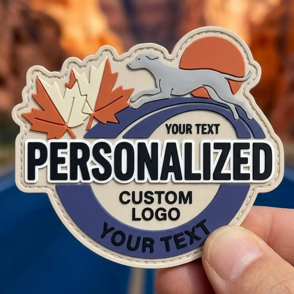 Parches tácticos silicona removible – PVC 3D logotipo personalizado para equipo - imagen 5