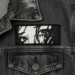Parche de velcro Berserk con diseño de ojo anime oscuro