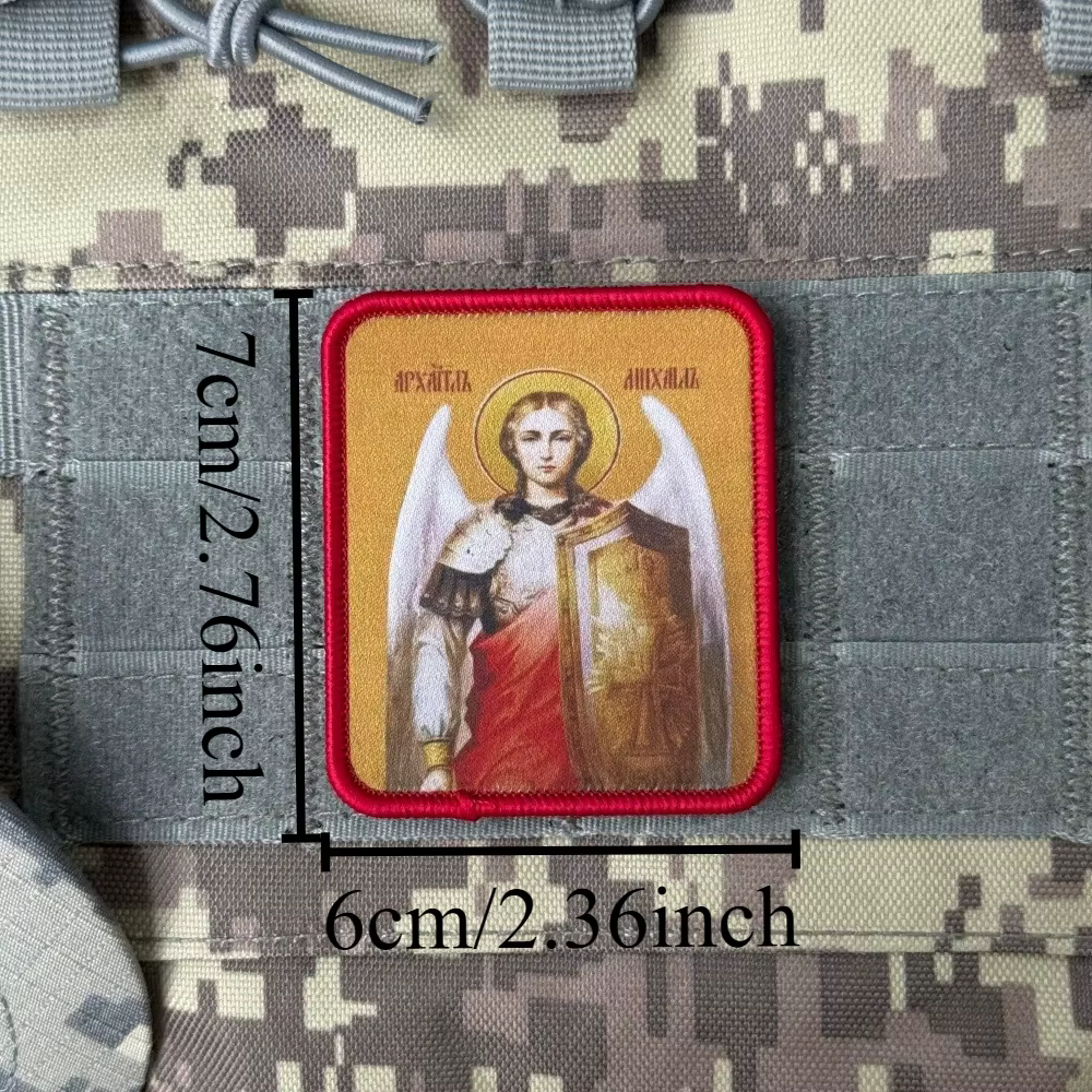 Parche táctico velcro Arcángel Miguel cristiano gancho-bucle - imagen 4