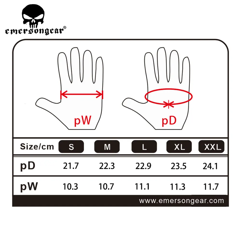 Guantes tácticos Emersongear EM9347 dedo completo - imagen 5