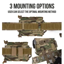 Bolsa IFAK Táctica Modular MOLLE – Kit Primeros Auxilios con Liberación Rápida