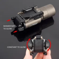 Surefir X300 Ultra luz LED táctica de metal para pistola