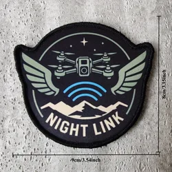 NIGHT LINK – Parche táctico de piloto de dron con velcro
