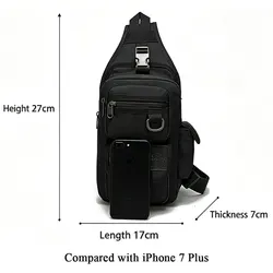 Bolso bandolera táctico para pistola de nailon 600D, ajustable y desmontable