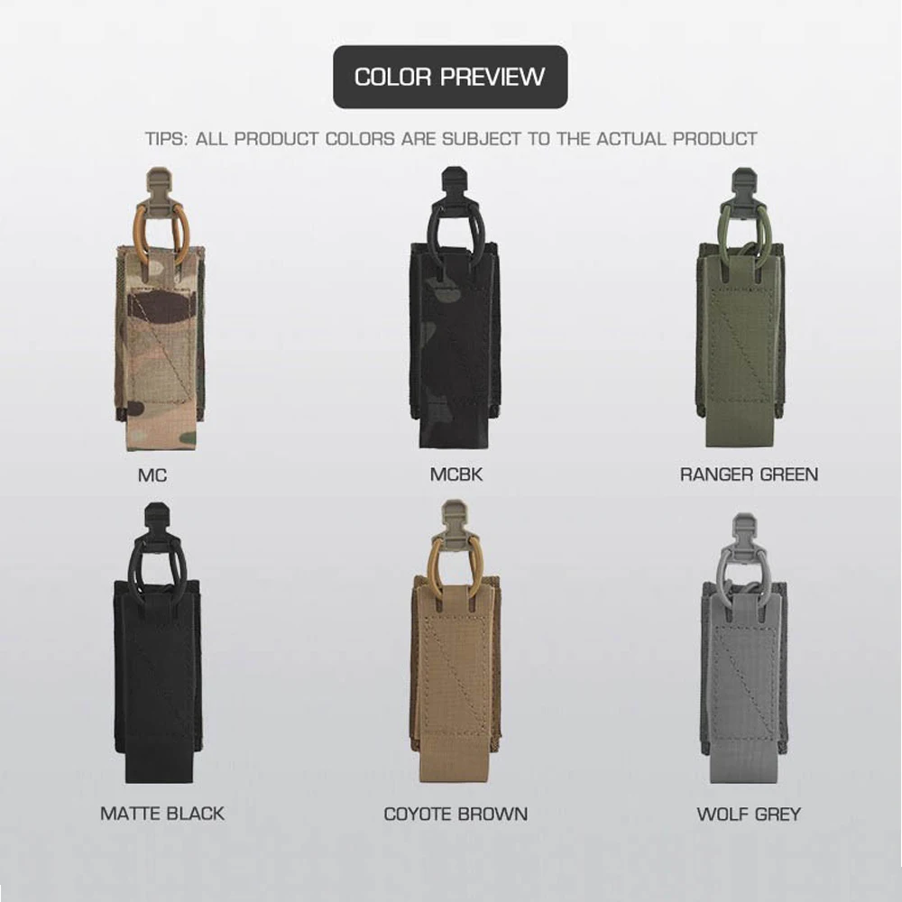 Bolsa en negro mate con detalle de sistema MOLLE