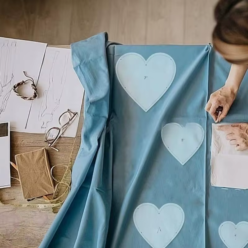 Plantillas acrílicas en forma corazón para costura artesanal - imagen 2