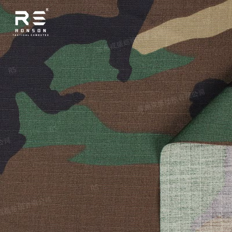 Tela ripstop táctica camuflaje bosque para uniforme de algodón - imagen 3
