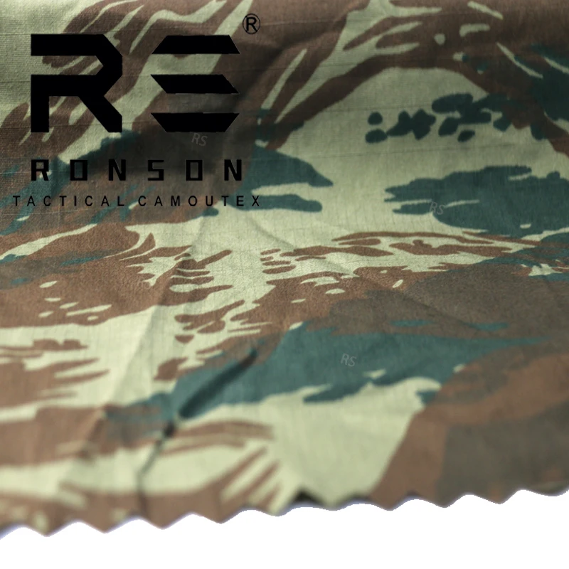 Tela ripstop camuflaje Grecia Lagarto 5050