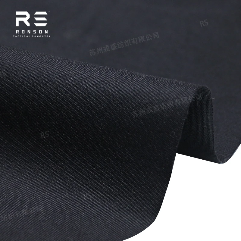 Tela Cordura táctica negra 500D nailon impermeable con PU - imagen 4