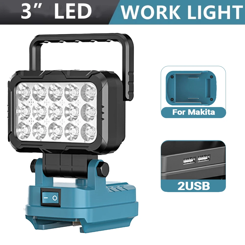 Lámpara LED de trabajo portátil plegable