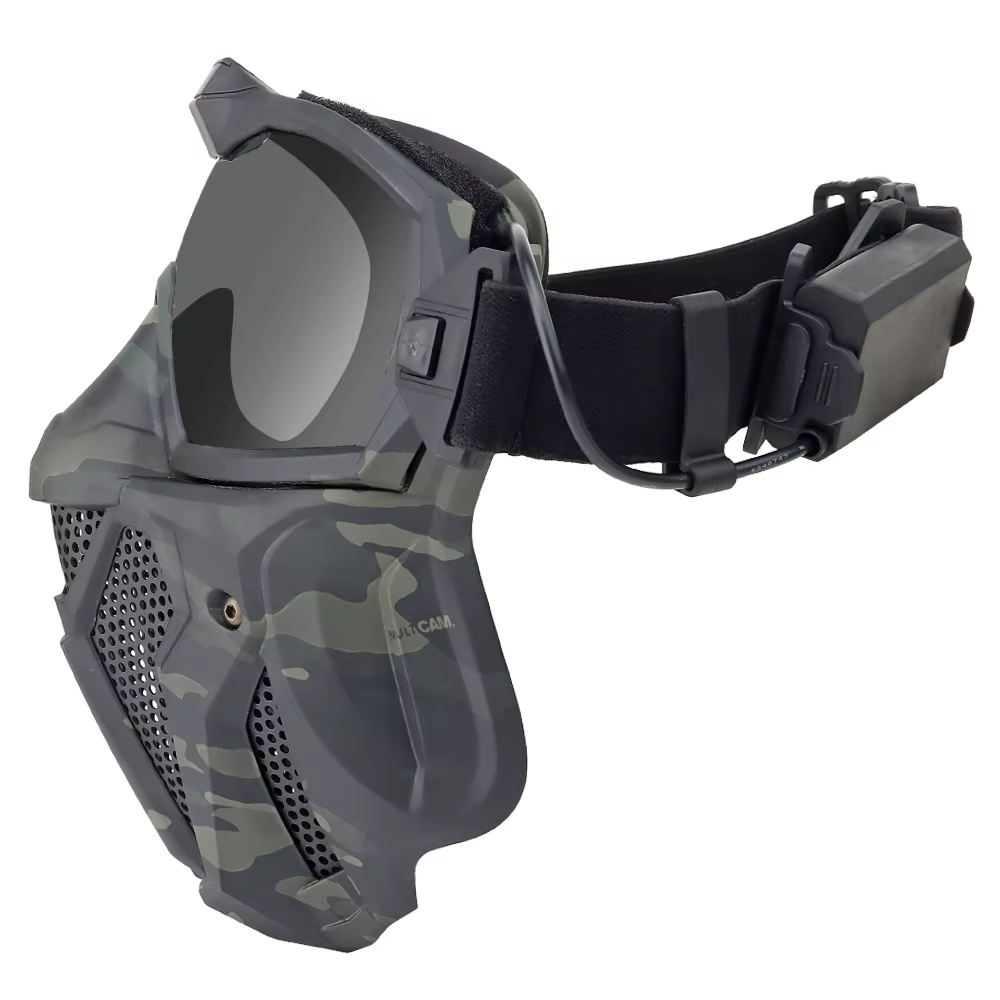 Máscara táctica antivaho con ventilador y protección facial completa para airsoft - imagen 2
