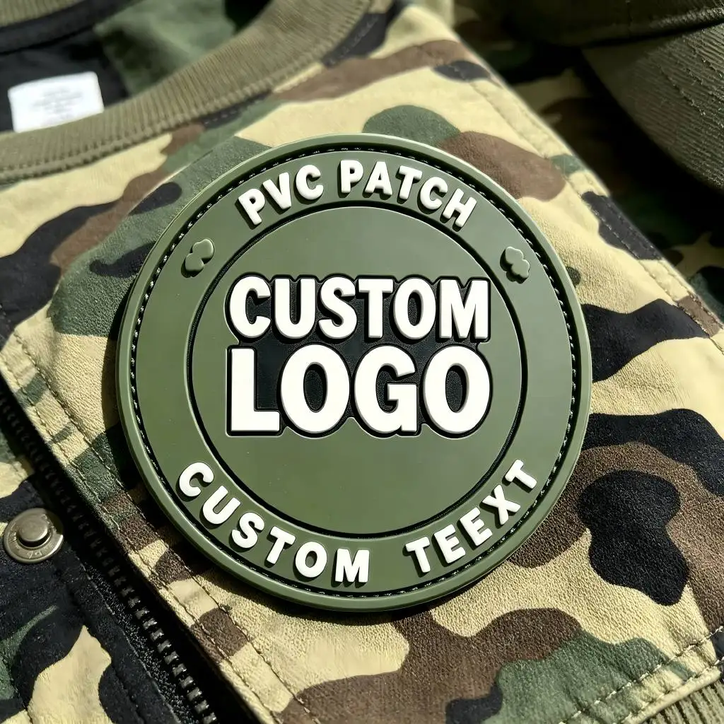 Parche táctico PVC de goma con velcro para insignias - imagen 2