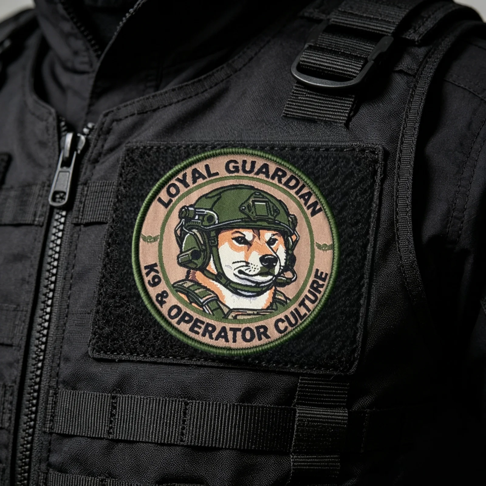 Ejemplo de colocación del parche en ropa