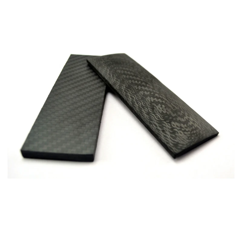 Placa completa fibra de carbono 3K para mango cuchillo - imagen 2