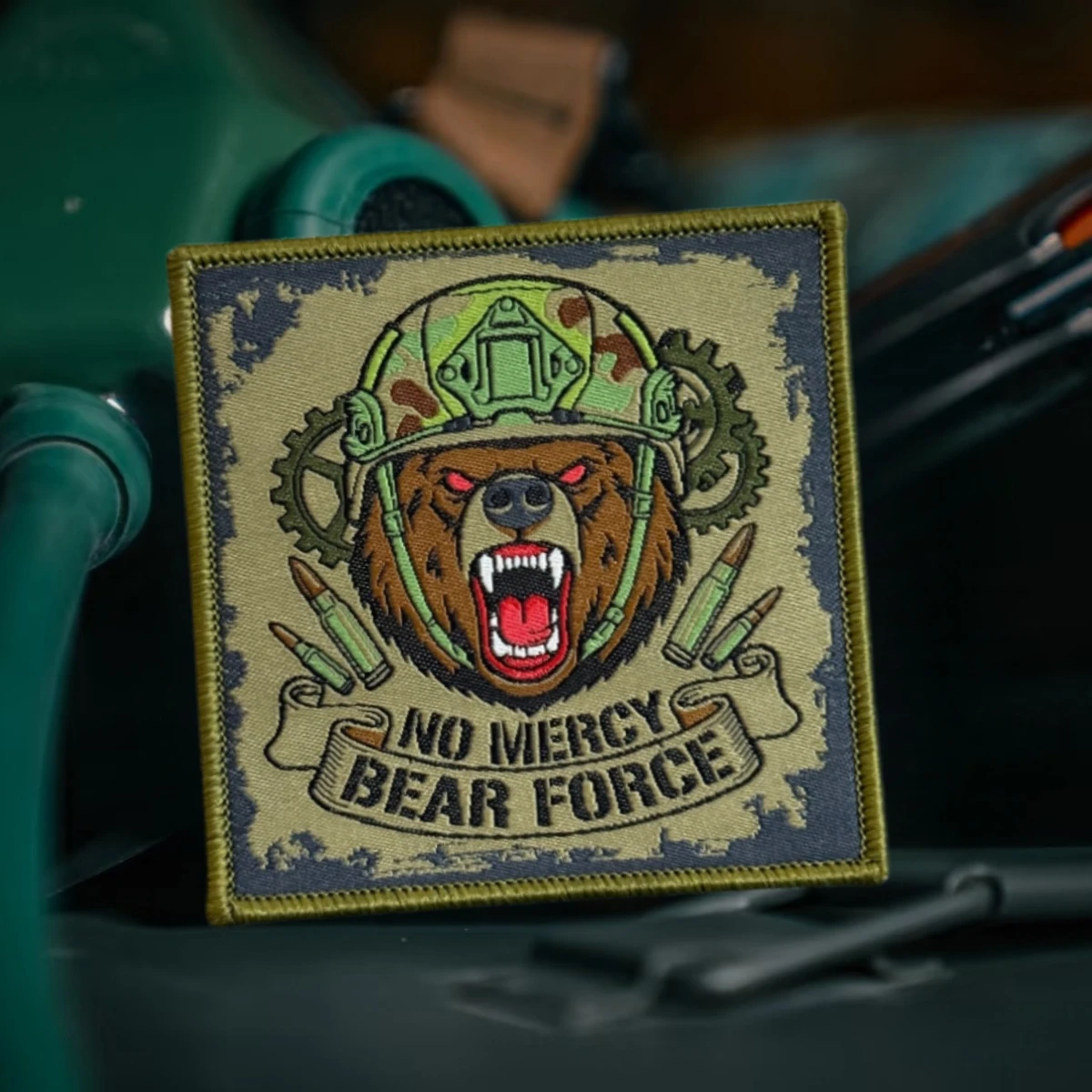 No Mercy Bear Force parche táctico oso con velcro gancho-bucle - imagen 3