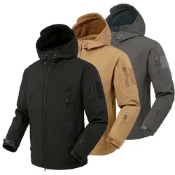 Chaqueta softshell táctica con capucha – Invierno para hombre