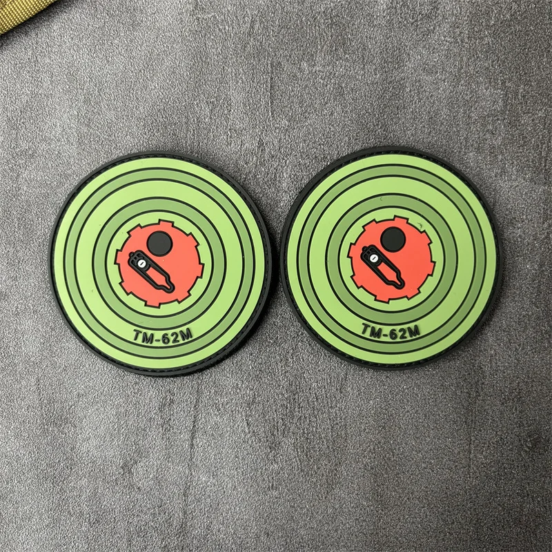Parche táctico PVC objetivo de tiro moral con velcro para uniforme - imagen 4