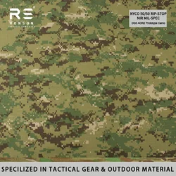 Tejido táctico ripstop camuflaje AOR2, nylon-algodón NYCO militar