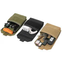 Bolsa táctica MOLLE ligera para cintura, porta tarjetas y cigarrillos