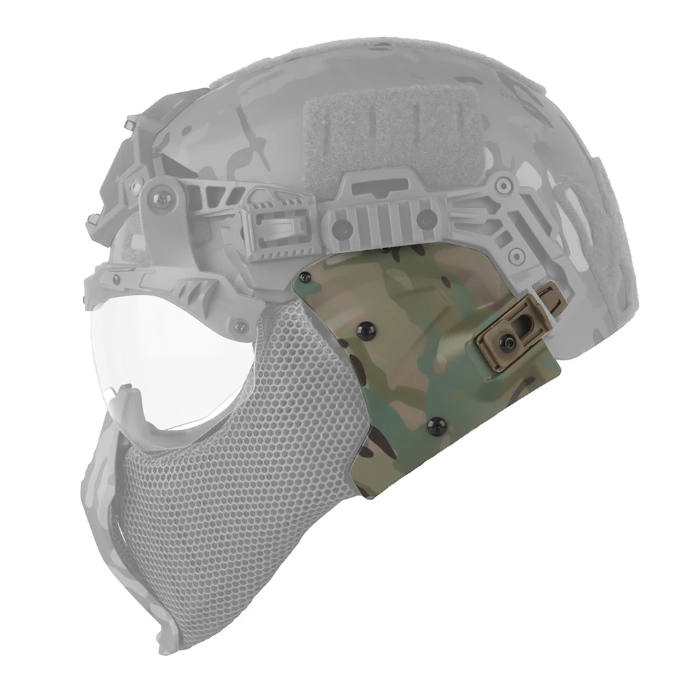 Casco táctico Wendy 3,0 cubierta lateral con riel guía y orejeras - imagen 4
