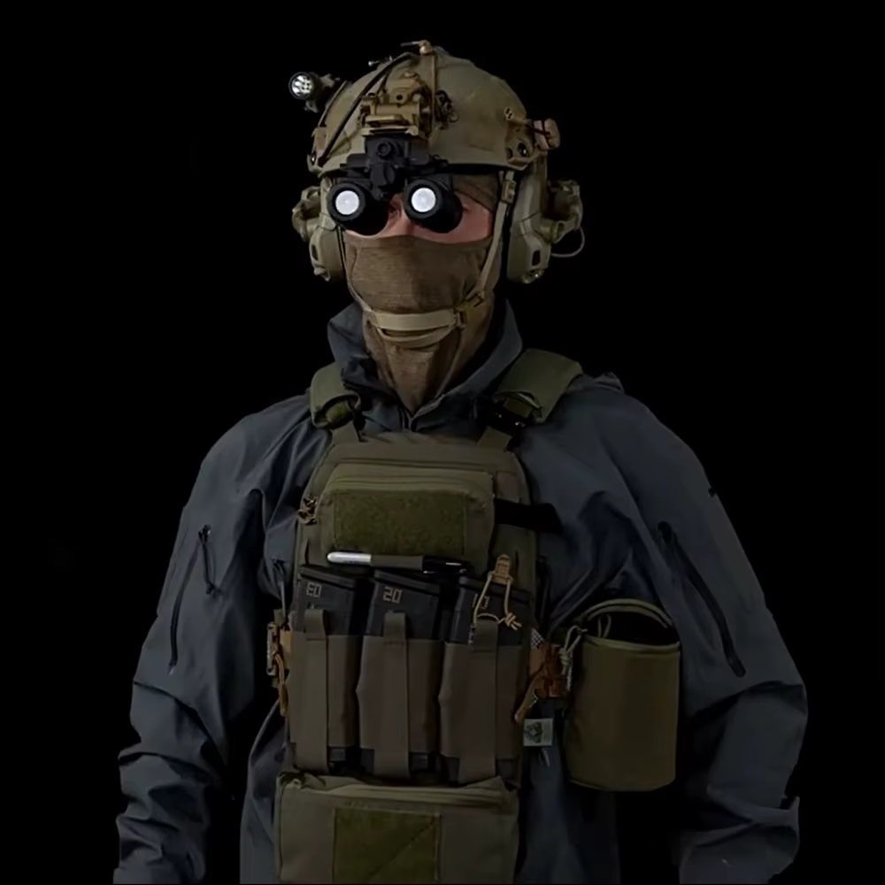 Bolsa táctica NVG con batería integrada y compatibilidad MOLLE - imagen 4