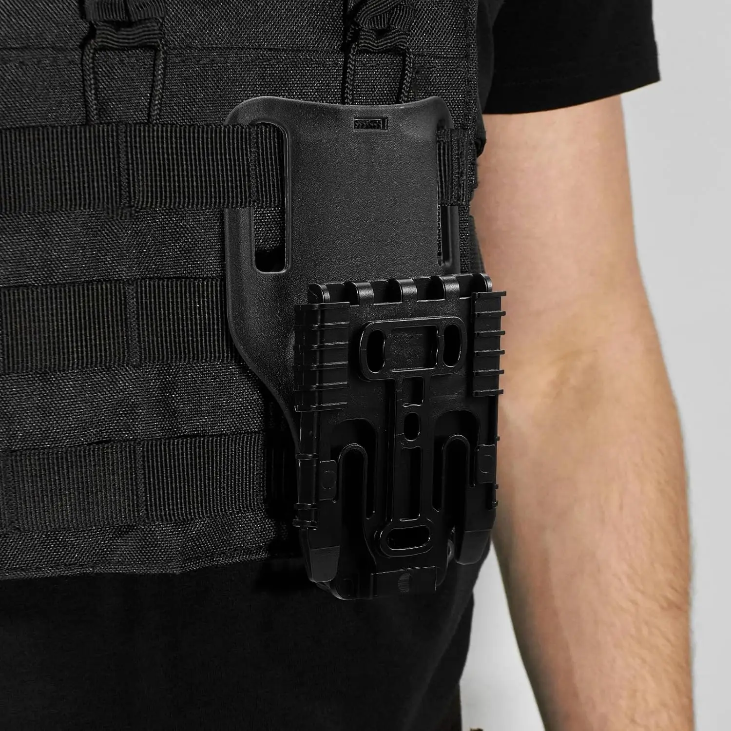 Funda táctica de pierna con anclaje QLS y anilla para cinturón - imagen 5