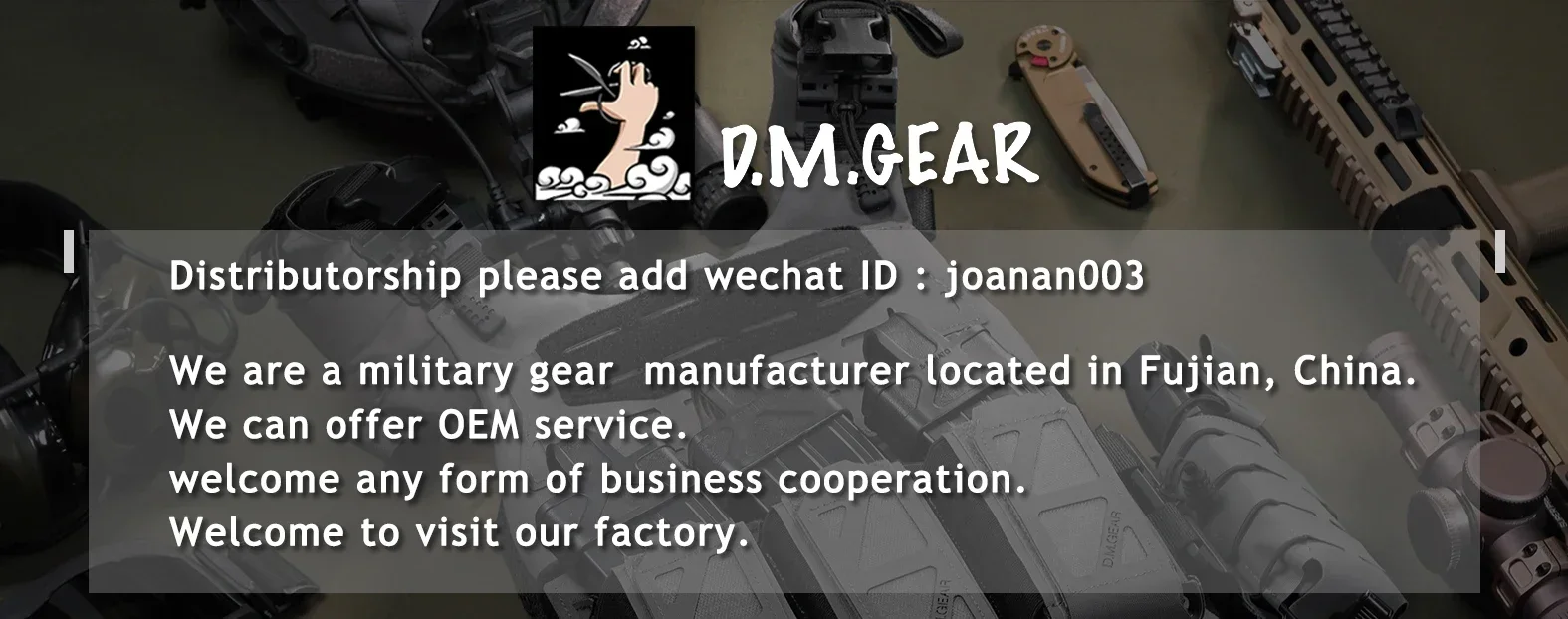 Chaleco táctico DM Gear en vista general