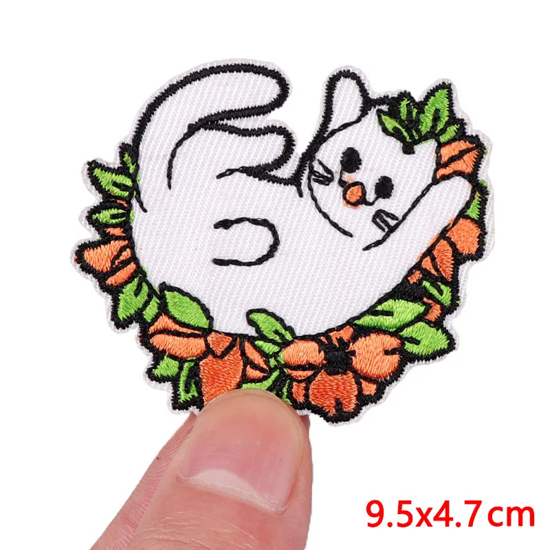 Parche bordado gato de bolsillo dibujos animados para planchar - imagen 2