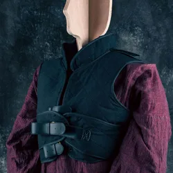 Hombreras de armadura para cosplay medieval, hechas a mano
