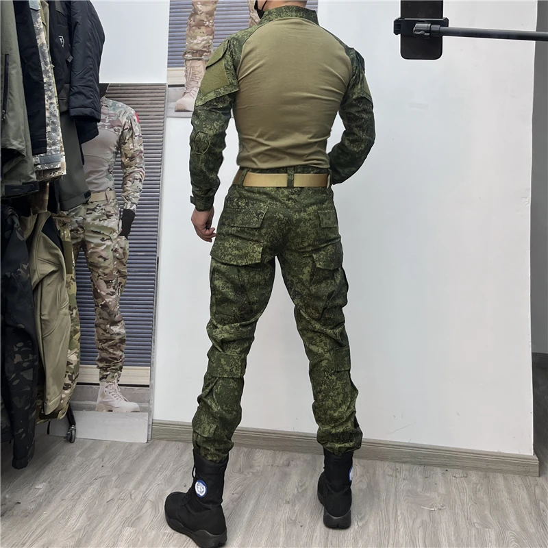 Conjunto camuflaje EMR táctico exterior multibolsillos ajuste ceñido - imagen 4