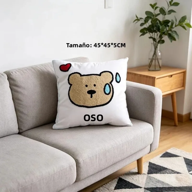 Cojín decorativo bordado estilo Instagram para sofá o cama - imagen 3