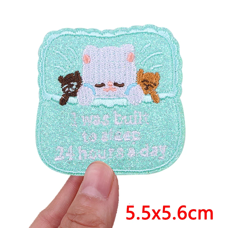 Parche bordado termoadhesivo de animales estilo dibujos animados - imagen 5