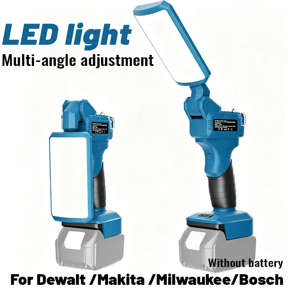 Lámpara LED Táctica Plegable 18V – Luz Ámbar Multi-Baterías Antimosquitos - imagen 5