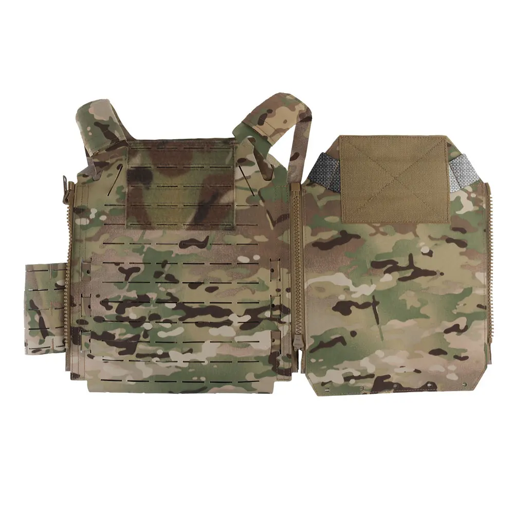 Chaleco táctico MOLLE camuflaje con liberación rápida y portaplacas - imagen 4