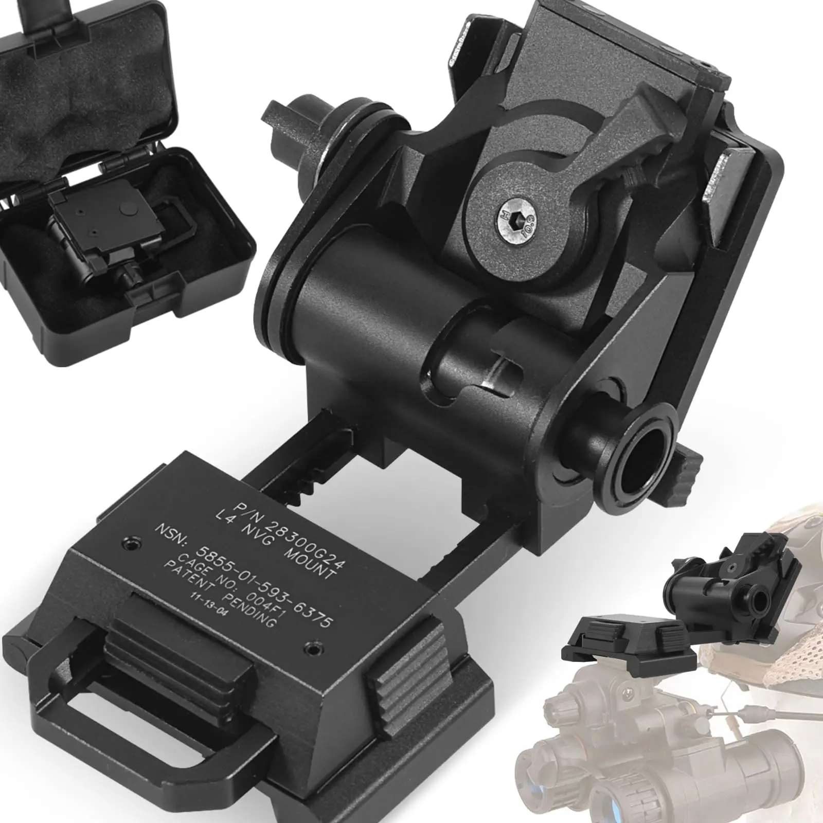 Soporte NVG para casco en acabado mate