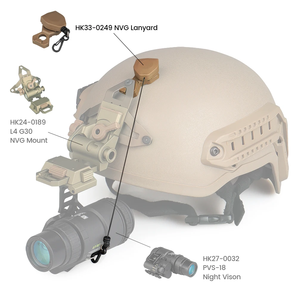 Cordón NVG con soporte de tres orificios