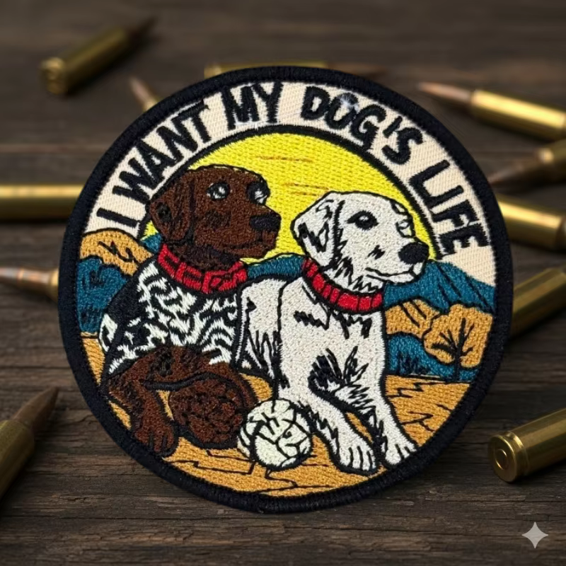 Parche bordado moral táctica vida de tu perro gancho y bucle - imagen 4