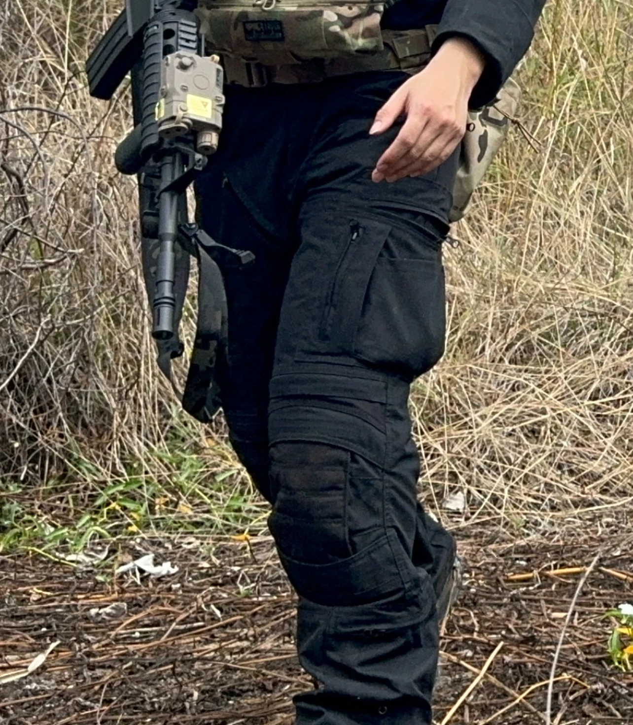 Tom PRO HT UF pantalones tácticos camuflaje negro y verde antidesgarro - imagen 5