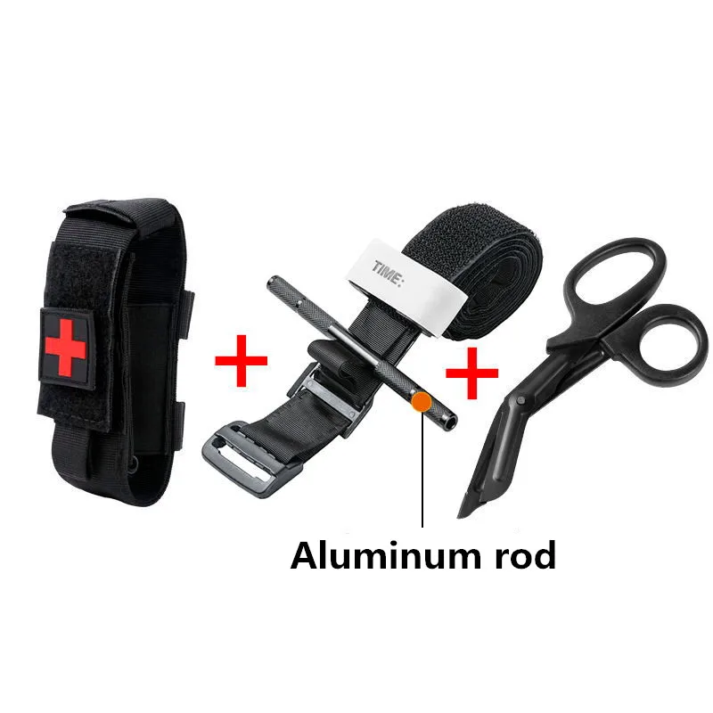 Torniquete aluminio segunda generacion para hemostasia y supervivencia